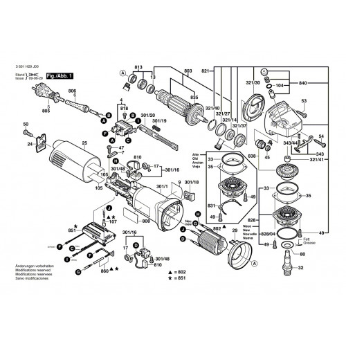 Запчасти для УШМ Bosch GWS 14-125INOX